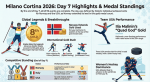 Resumen del día 7 de los Juegos Olímpicos de clima frío de 2026: aspectos destacados clave e historias de EE. UU. – Clasificaciones deportivas