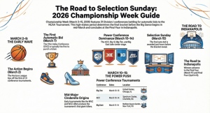 Semana del campeonato 2026: calendario e información de los torneos de la conferencia de baloncesto universitario masculino – Cuadros deportivos