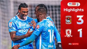 Coventry Metrópolis 3-1 Middlesbrough | Lo más destacado del campeonato