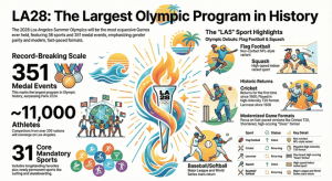 Lista de eventos y deportes de los Juegos Olímpicos de verano de 2028: descripción general completa de 36 deportes, eventos de medallas, adiciones modernas y sugerencias imprimibles (Los Ángeles) – Soportes deportivos