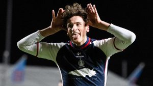 Falkirk 2-1 Dundee United: Barney Stewart persistió en su efecto goleador para enviar a los anfitriones a las semifinales de la Copa de Escocia