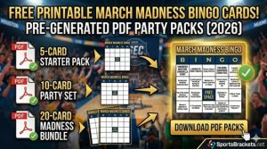 Naipes de bingo March Madness para imprimir gratis (paquetes de eventos en PDF) – Soportes deportivos