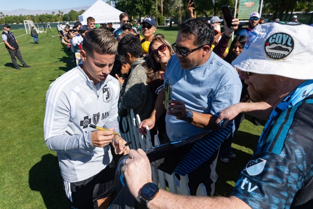 Giro muerto | James Rodríguez debutará con el Minnesota United en Vancouver