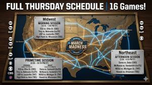 Agenda del jueves de locura de marzo de 2026: los 16 casos de consejos, áreas y canales de televisión: corchetes de acciones deportivas