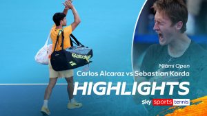 Carlos Alcaraz vs Sebastián Korda | Lo más destacado de la entrega en Miami