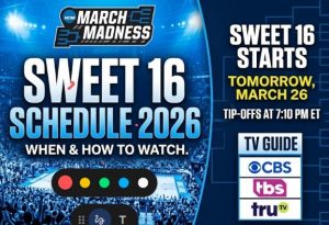 Agenda Candy 16 2026: Cuándo y programas fáciles para consultar sobre cada March Madness Sport Tonight – Acciones deportivas