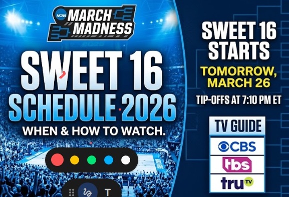 Agenda Candy 16 2026: Cuándo y programas fáciles para consultar sobre cada March Madness Sport Tonight – Acciones deportivas