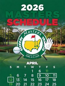 Tabla de tiempos del Masters 2026: horarios de TV, streaming y calendario de torneos – Cuadros deportivos