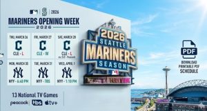 Agenda de los Marineros de Seattle 2026: PDF imprimible, canales de televisión y enfrentamientos clave – Corchetes de acciones deportivas