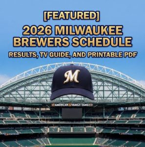 Calendario de los Cerveceros de Milwaukee 2026: resultados, archivos de TV y PDF imprimible – Corchetes de acciones deportivas