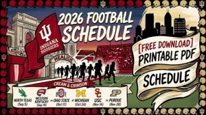 Calendario de fútbol de Indiana 2026: fechas, casos de inicio y PDF imprimible – Cuadros deportivos