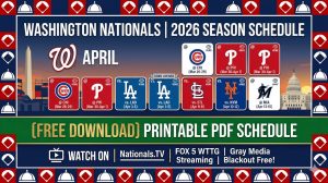 Tabla de tiempos de los Nacionales de Washington de 2026: la “respuesta de los medios de $ 99” y la percepción: categorías deportivas