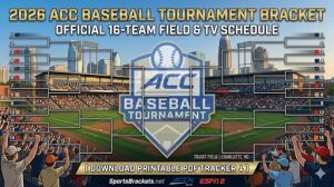 Partido de Béisbol ACC 2026: Cuadro, Calendario y PDF Imprimible – Cuadros de Acciones Deportivas