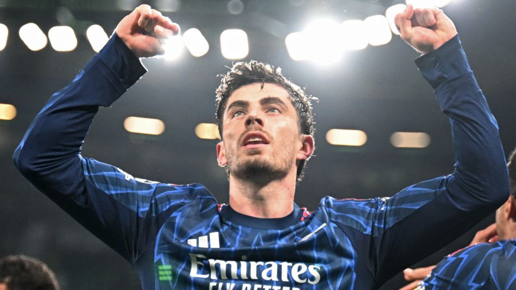 Con Arsenal 0-1: Kai Havertz se posiciona en el tiempo de descuento para asegurar el encuentro de ida de los cuartos de final de la Liga de Campeones