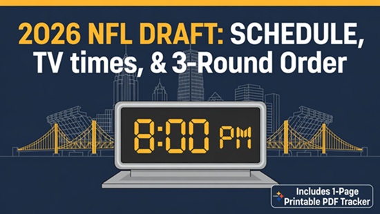 Draft NFL 2026: calendario, canales de TV y edición de la primera ronda – Cuadros deportivos