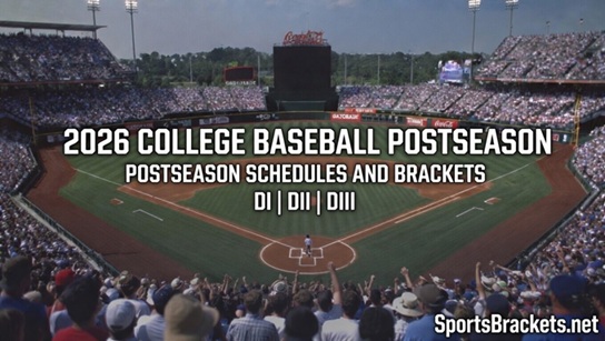 Central de postemporada de béisbol universitario 2026: horarios de eventos de convención, grupos y canales de televisión – Cuadros deportivos