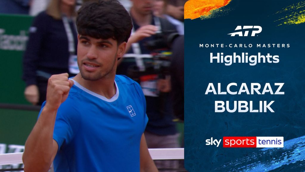 Carlos Alcaraz vs Alexander Bublik | Lo más destacado de Montecarlo