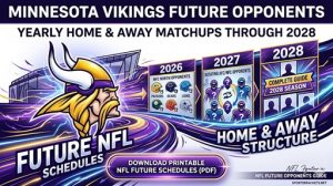 Futuros oponentes de los Minnesota Vikings: enfrentamientos anuales en casa y fuera de casa hasta 2028 – Cuadros deportivos