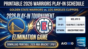 Calendario imprimible de los partidos de entrada de los Golden Affirm Warriors 2026: fechas, enfrentamientos y TV – Cuadros deportivos