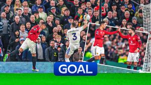 Manchester Utd vs Leeds: Casemiro cabecea en suprema Fernandes inmoral para reducir a la mitad el déficit del Man Utd