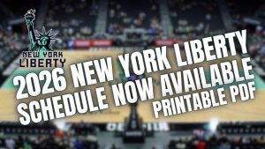 Agenda Novel York Liberty WNBA 2026, PDF imprimible con agenda de TV – Soportes de acciones deportivas