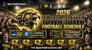 2026 Horario de fútbol de Iowa Hawkeyes, PDF imprimible con horario de TV – Soportes deportivos