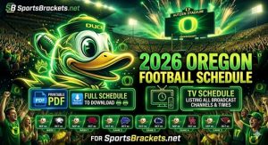 Calendario de fútbol de los Oregon Ducks 2026, PDF imprimible con horario de TV – Cuadros deportivos