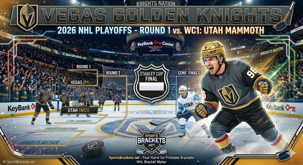 Tabla de tiempos de los playoffs de los Vegas Golden Knights 2026: Ronda 1 contra Utah Grand