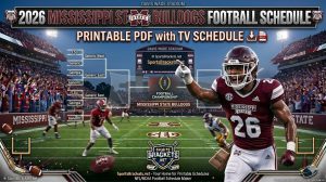 Agenda de fútbol Mississippi Insist 2026, PDF imprimible con agenda de TV – Soportes deportivos