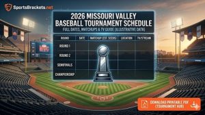 Cuadro de partidos de béisbol del Valle de Missouri 2026: calendario y PDF imprimible – Cuadros deportivos
