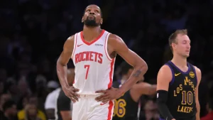 La lesión que deja a Kevin Durant fuera del Partido 3 entre Houston Rockets y Los Angeles Lakers | Wearing News Spain