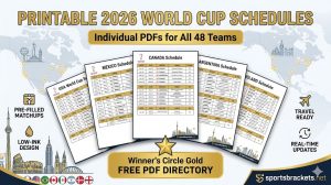 Calendarios imprimibles de la Copa Mundial 2026: guías en PDF para los 48 equipos – Cuadros deportivos