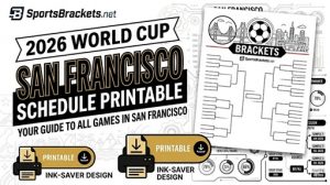 Calendario del Mundial de San Francisco 2026 | PDF imprimible gratis | Levi’s Stadium – Cuadros deportivos