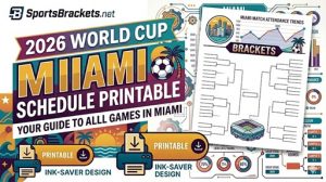 Horario de la Copa Mundial de Miami 2026 | PDF imprimible gratis | Estadio Laborious Rock – Soportes de actividades deportivas