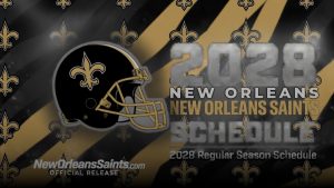 2028 Horario reciente de los Orleans Saints: PDF imprimible, oponentes y fechas clave