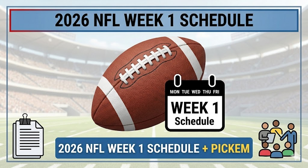 Horario de la Semana 1 de la NFL de 2026: hoja de selección imprimible, enfrentamientos y manual de TV – Cuadros deportivos