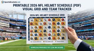 Agenda imprimible de cascos de la NFL 2026: cuadrícula visual y seguimiento de grupos (PDF) – Soportes deportivos
