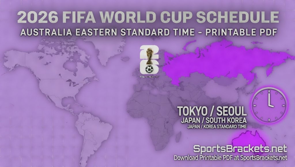 Calendario de la Copa Mundial 2026: PDF imprimible para el horario frecuente de Japón y Corea (JST/KST) | DeportesSoportes