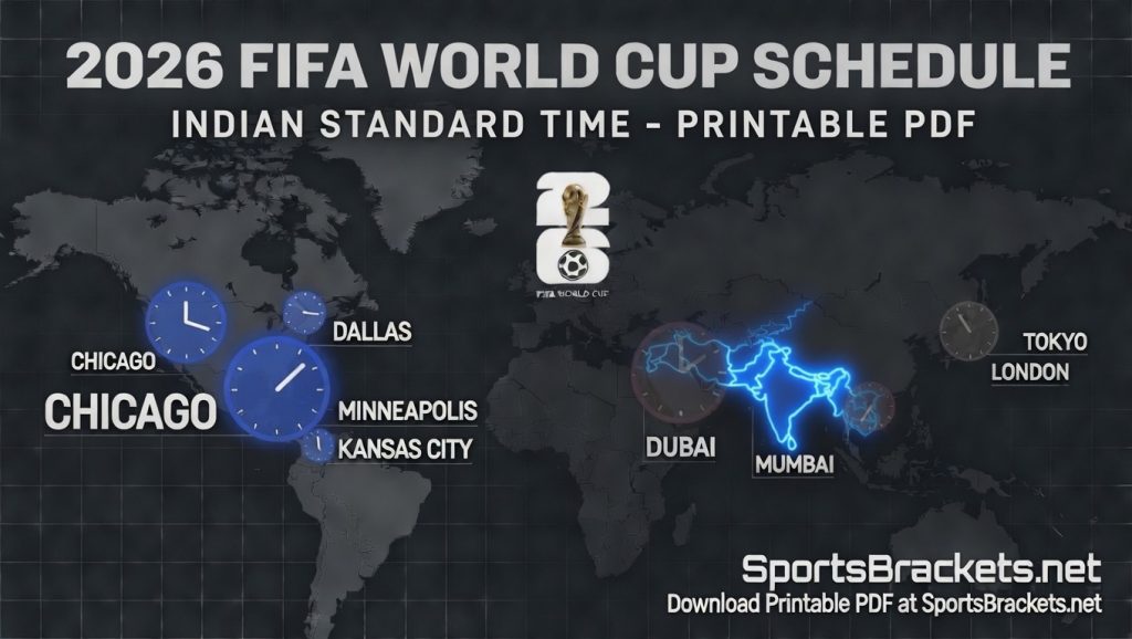 Calendario de la Copa del Mundo 2026: PDF imprimible para India La misma hora obsoleta (IST) | DeportesSoportes