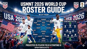 Información de la lista de la Copa Mundial USMNT 2026: disciplina proyectada para 26 participantes y once inicial – Cuadros deportivos