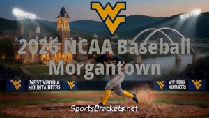 Agenda, soporte e información de TV de béisbol regional de Morgantown de la NCAA 2026