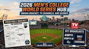 Agenda de la Serie Mundial Universitaria Masculina 2026: Cuadro de Omaha, canales de TV, clasificaciones y PDF imprimible – Cuadros de acciones deportivas