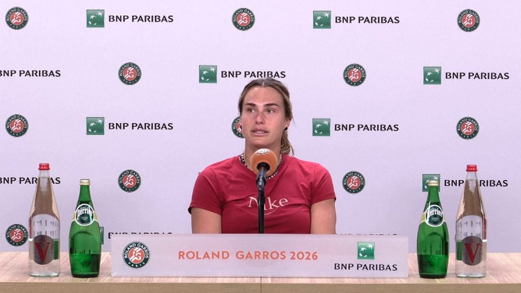 Roland-Garros: Aryna Sabalenka después de la derrota en el Abierto de Francia ante Diana Shnaider: realmente decido dejar el tenis ahora