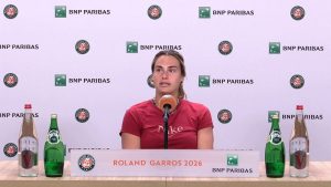 Roland-Garros: Aryna Sabalenka después de la derrota en el Abierto de Francia ante Diana Shnaider: realmente decido dejar el tenis ahora