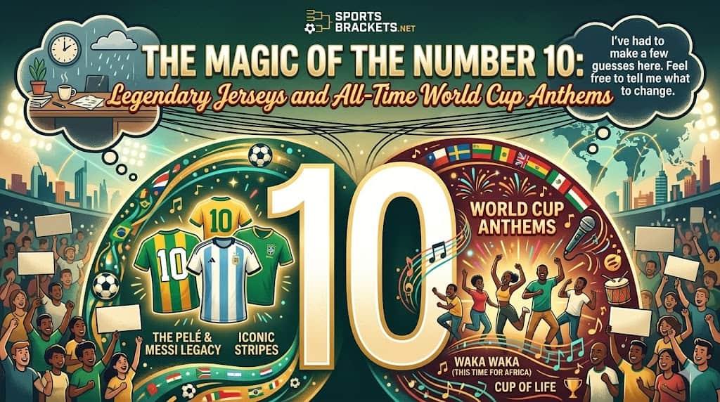 La Magia de la Cantidad 10: Camisetas e Himnos del Mundial