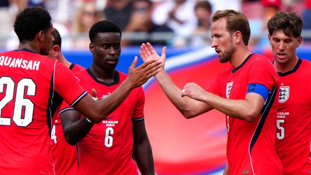 Inglaterra 1-0 Nueva Zelanda: los cabezazos de Harry Kane triunfan en el primer partido de preparación para la Copa del Mundo para los Tres Leones