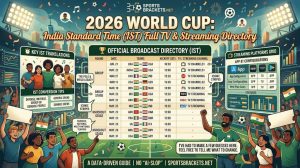 Copa del Mundo 2026 India Tiempo establecido desde hace mucho tiempo (IST) Fleshy TV & Streaming Record