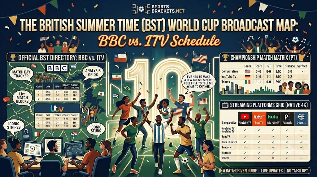 TV del Reino Unido de la Copa del Mundo 2026: calendario BBC vs ITV (plan de transmisión BST)