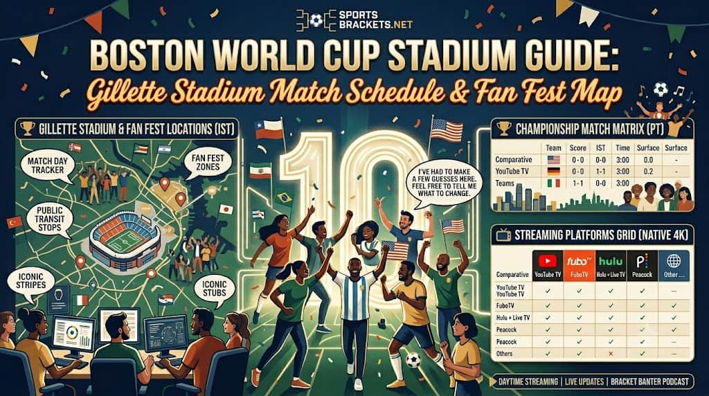 Manual del estadio de la Copa Mundial de Boston | Agenda y fiesta de fans de Gillette