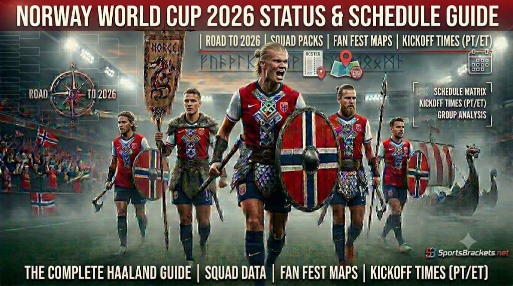 Información sobre la mesa de tiempo y espacio de la Copa Mundial de Noruega 2026 – Cuadros deportivos